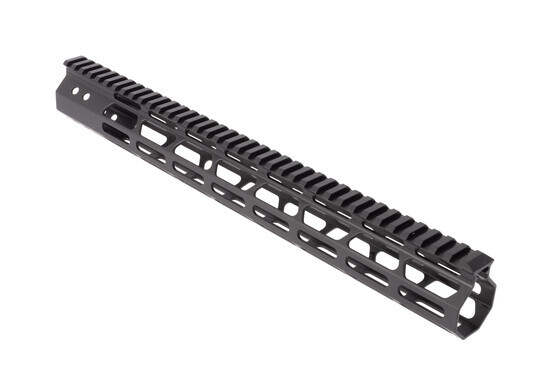 FM Products 15in Ultra Light AR-15 free float handguard features M-LOK slots at the 3-,6-, and 9 o'clock positions for modularity